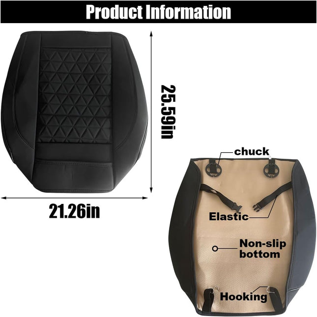 Leather Car Seat Cover Auto Front Bottom Seat Cover Luxury Car Seat Protector Anti-Slip Waterproof – product detail