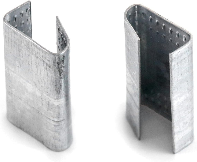 Seals for 1/2 Strap Width Steel Strapping 500 Pcs Metal Clips for Firmly Securing Packaging – product detail