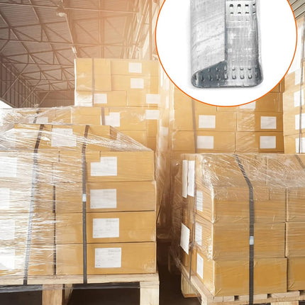 Seals for 1/2" Strap Width Steel Strapping, 500 Pcs Metal Clips for Firmly Securing Packaging and Pallet Banding, Fix Large and Medium-sized Loads for Storage and Transportation