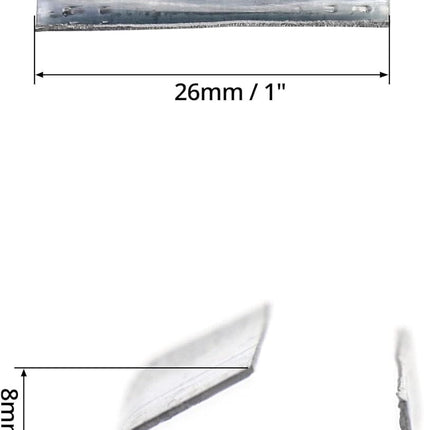 Seals for 1/2" Strap Width Steel Strapping, 500 Pcs Metal Clips for Firmly Securing Packaging and Pallet Banding, Fix Large and Medium-sized Loads for Storage and Transportation