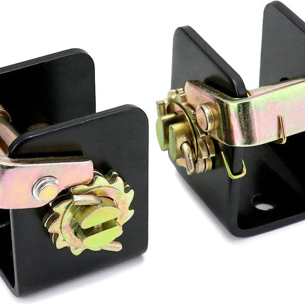 Lashing Winch, 2 Pack (1 Left, 1 Right) Lashing Truck Tie Down Winch, for 2" Webbing, Steel Bolt On Weld On Track Tie Down Tow Dolly Strap Truck Flat