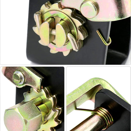 Lashing Winch, 2 Pack (1 Left, 1 Right) Lashing Truck Tie Down Winch, for 2" Webbing, Steel Bolt On Weld On Track Tie Down Tow Dolly Strap Truck Flat
