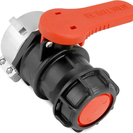 IBC Tote Valve, 2.95" Heavy Duty IBC Tote Tank Drain Adapter, S75x6 (75 mm) NPT DN50 Coarse Thread Ball Valves Connector for IBC Tote Water Liquid Container