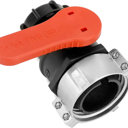 IBC Tote Valve, 2.95" Heavy Duty IBC Tote Tank Drain Adapter, S75x6 (75 mm) NPT DN50 Coarse Thread Ball Valves Connector for IBC Tote Water Liquid Container