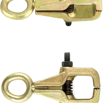 Auto Body Repair Pull Clamp, 5 Ton Top and Straight 2 Way Auto Body Clamps, Self Tightening Frame Pull Clamp for Automotive Car Vehicle Body Repair