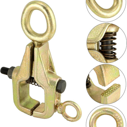 Auto Body Repair Pull Clamp, 5 Ton Top and Straight 2 Way Auto Body Clamps, Self Tightening Frame Pull Clamp for Automotive Car Vehicle Body Repair