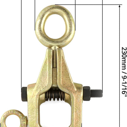 Auto Body Repair Pull Clamp, 5 Ton Top and Straight 2 Way Auto Body Clamps, Self Tightening Frame Pull Clamp for Automotive Car Vehicle Body Repair
