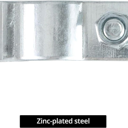 Conduit Hanger with Bolt Features, 1/2 Inch Zinc-Plated Steel, Pack of 50 - Insulated Supports or Threaded Rods for EMT, Rigid Conduits