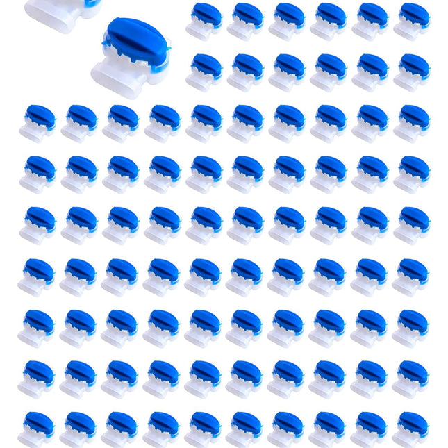 100 Pack 3 Wire Connectors Electrical IDC 314-BOX Pigtail Connectors for 22-14 AWG Cables