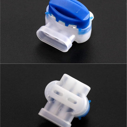 100 Pack 3 Wire Connectors Electrical IDC 314-BOX Pigtail Connectors for 22-14 AWG Cables