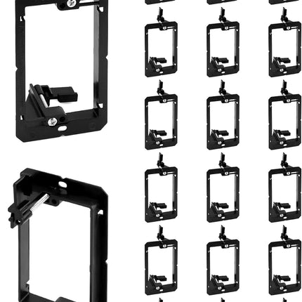 Low Voltage Mounting Bracket, 20 Pack 1 Gang Single Gang Drywall Mounting Wall Plate Bracket for Telephone Wires, Network Cables