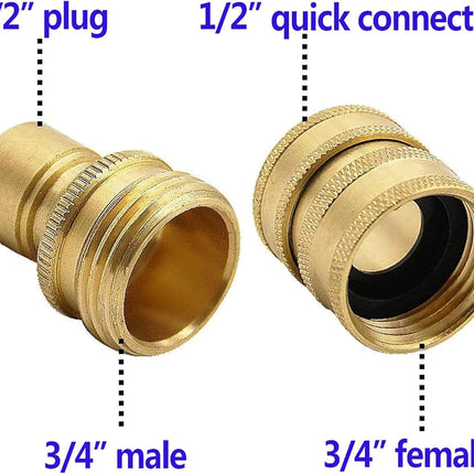 Pressure Washer Adapter Set, Quick Disconnect Kit With M22 Metric Male Thread Quick Connector, M22 Swivel to 3/8'' Quick Connect, 3/4" to Quick Release, 8 pack