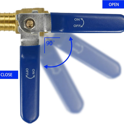 1/2 Inch Pex Full Port Shut Off Ball Valve + 3/4 Inch Pex Full Port Shut Off Ball Valve Hot and Cold