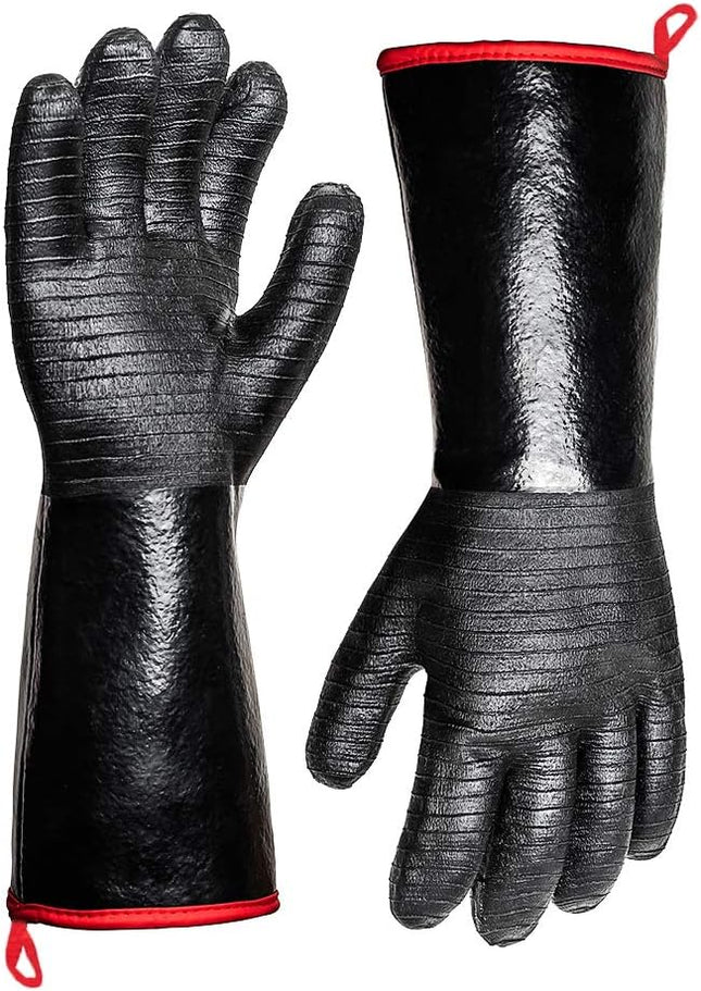 932 Degree F Extreme Heat Resistant Gloves for Grill BBQ Waterproof Long Sleeve Pit Grill Gloves