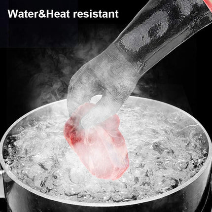 932°F Extreme Heat Resistant Gloves for Grill BBQ, Waterproof Long Sleeve Pit Grill Gloves for Fryer, Baking, Oven,Smoker,Fireproof, Oil Resistant Neoprene Coating（14-Inch ）