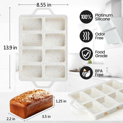 Mini Cupcake Pans, Mini Loaf Pan, Easy to Handle for Baking Mini Muffins, Mini Cupcakes, Mini Egg Bites, Mini Bread, Mini Loaf, Mini Meatloaf