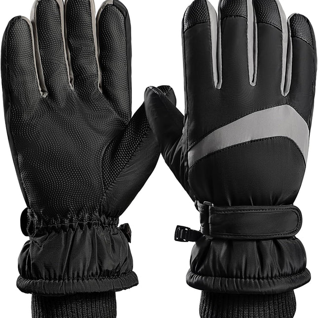 Winter Ski Gloves, Windproof Glove for Men & Women, Touchscreen Snow Gloves for Cold Weather, Thermal Warm Glove