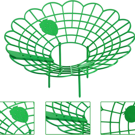 15Pack Strawberry Supports - Strawberry Plant Support Stand Strawberry Growing Racks Protector Strawberry Growing Frame Holder Cage (15, B)