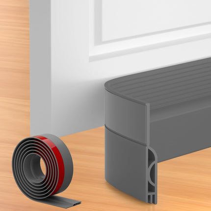 39 Inch Door Draft Stopper 2 Pack White & Gray