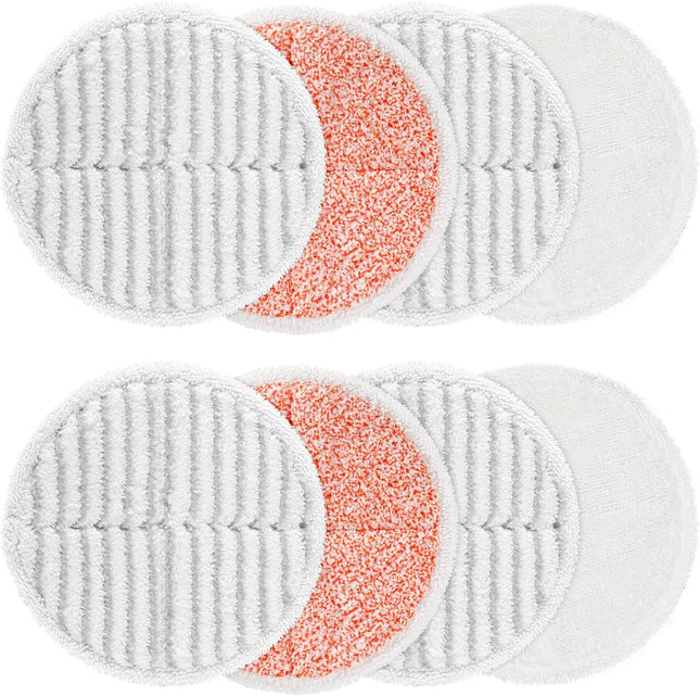 8 Pack Mop Pads Replacement Compatible with Bissell Spinwave 2124 2039A 2307 23157 23159 20393