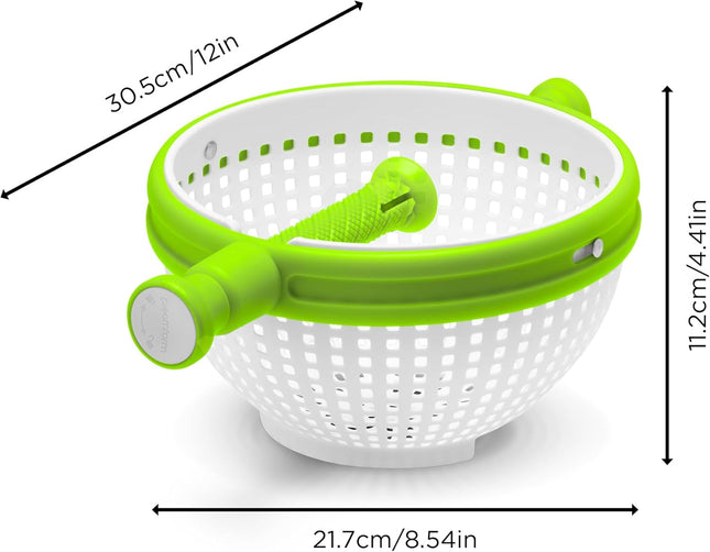 Spina 2-In-1 Easy-To-Use Collapsible Salad Spinner & Straining Colander for Salad Fruit Vegetable Lettuce – product detail