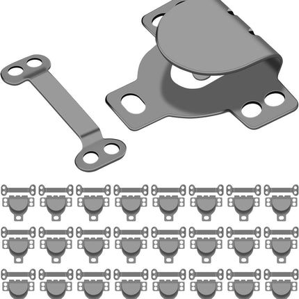 Hook and Eye Closures for Clothing,25 Set Hooks and Eye for Sewing,Clothing,Bra,Pants Waist,Jeans,DIY Craft Sewing Clasp and Snaps Fasteners Kit Hooks Replacement/Repair(Black)