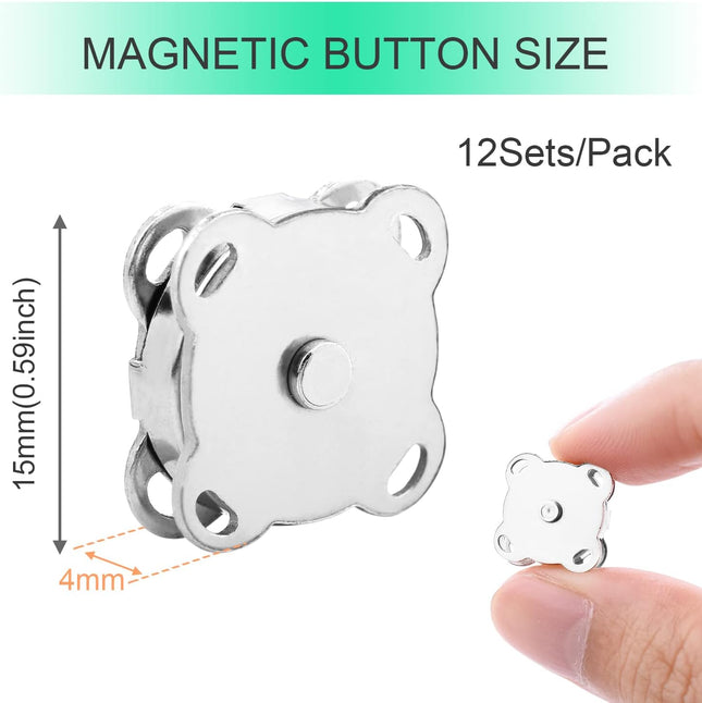 Magnetic Snaps Buttons Plum Magnetic Snap Closures for Purses Bags Clothes Handbags Scrapbooking Magnetic – product detail