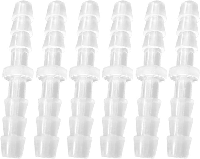 Plastic 3/16 hose ID Barb pipe connectors Joint Splicer Mender Adapter Union Boat Water Air Aquarium O2