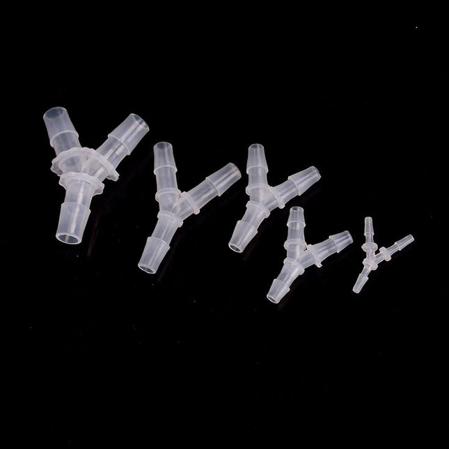 Plastic Barb Equal Y Tee 1/2 hose ID Polypropylene pipe connectors Plastic Joint Splicer Mender Adapter – product detail