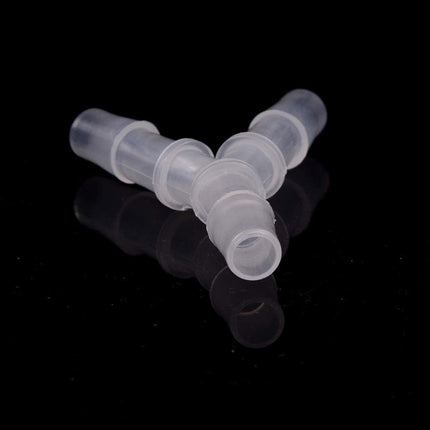 Plastic Barb Equal Y Tee 1/2" hose ID Polypropylene pipe connectors Plastic Joint Splicer Mender Adapter Union Boat Water Air Aquarium O2 Fuel (pack of 5)