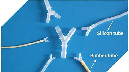 Plastic Barb Equal Y Tee 1/2" hose ID Polypropylene pipe connectors Plastic Joint Splicer Mender Adapter Union Boat Water Air Aquarium O2 Fuel (pack of 5)