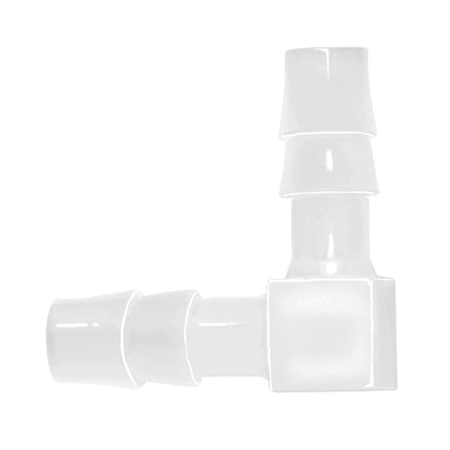 Plastic 1/4 Hose ID 90 Degree Elbow Barb Fitting 6 Pcs Equal Barbed Joint Splicer Mender Adapter Union
