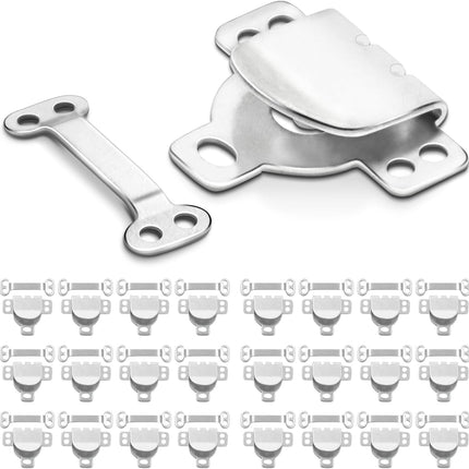 25Set Sewing Hook and Eye Closures for Clothing Sewing Clasps and Fasteners, Hook and Eye Closure for Pant Waist,Bra,Jeans and Others Sewing DIY Craft