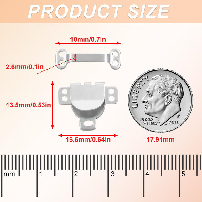 25Set Sewing Hook and Eye Closures for Clothing Sewing Clasps and Fasteners Hook and Eye Closure for Pant – product detail