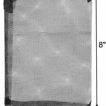 10pcs Aquarium Filter Media Bags, Fish Tank Coarse Mesh Bags with Plastic Zipper for Activated Carbon(5.5" x 8")