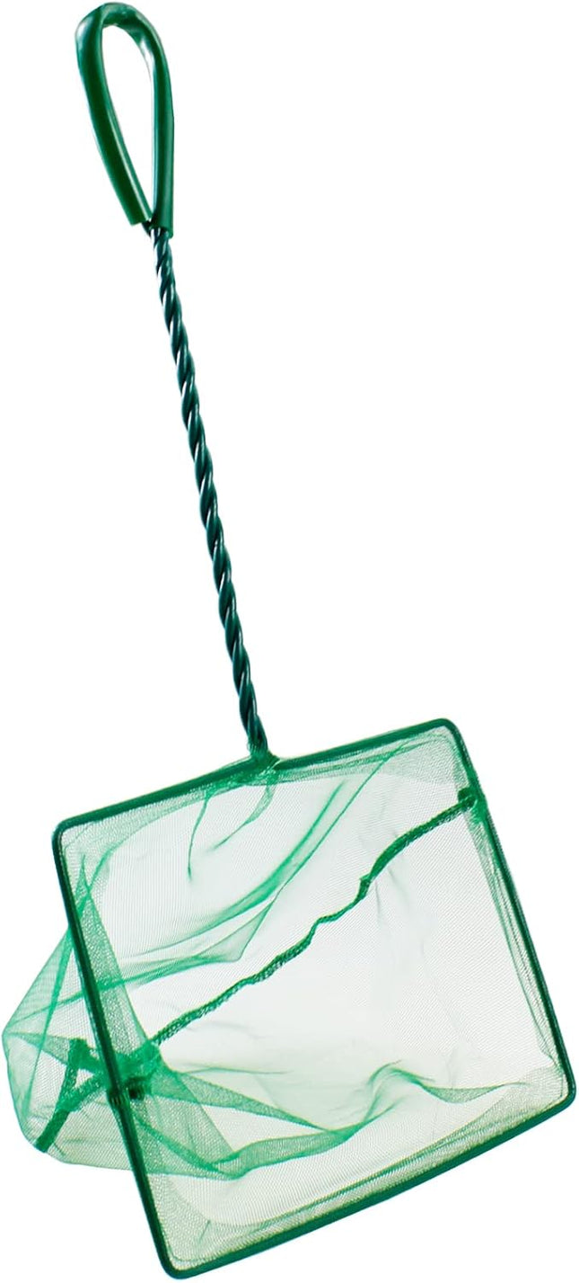 8 Inch Aquarium Fish Net Wastes Skimming Cleaning Tool with Firm Handle for Fish Tanks Small Ponds