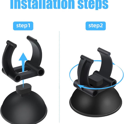 12 Pack Aquarium Suction Cups with Clip Black,for 1" Standard Aquarium Heater, Tubing Hose, Plant Fish Tank