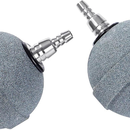 Pond Air Stone 2 Inch, Long Lasting Aerator Oxygen Differ, Air Pump Accessories for Aquarium, Fish Tank, Hydroponics, Ponds and DWC Reservoirs 2 Pack