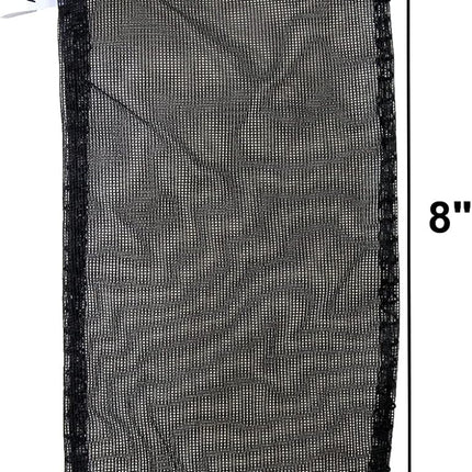 10pcs Aquarium Filter Media Bags, Fish Tank Fine Mesh Bags, 3”x4”/3”x8”/5.5”x8” with Plastic Zipper for Activated Carbon (3” x 8”)