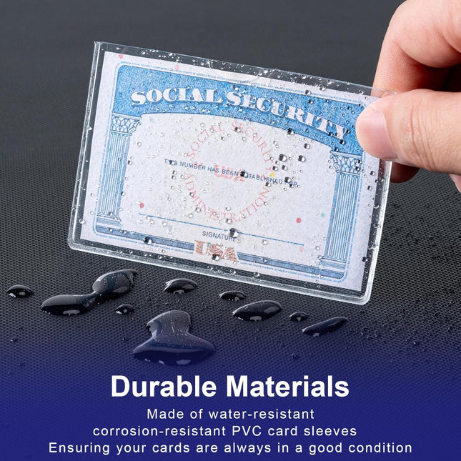 10 Pack Social Security Card Protector Medicare New Credit Card Holder 24 Mil Soft Clear – product detail