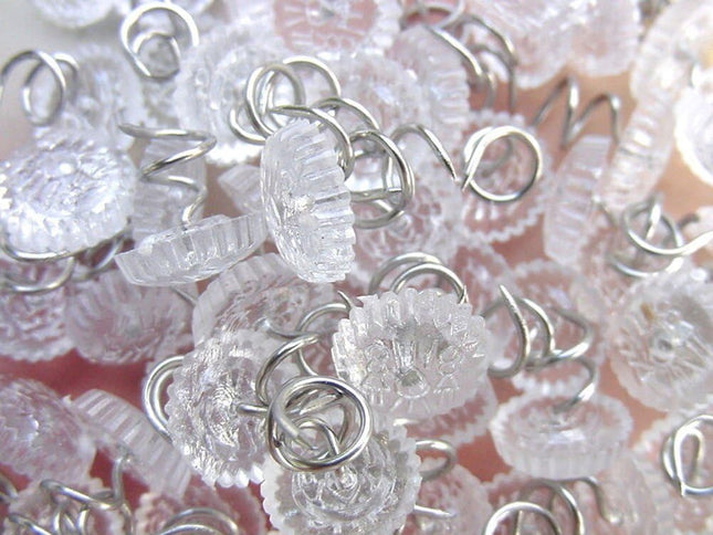 60 Pcs Upholstery Tacks Headliner Pins Clear Heads Twist Pins for Slipcovers and Bedskirts 0.5 Inches Bed – product detail