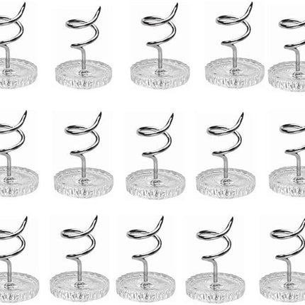 60 Pcs Upholstery Tacks Headliner Pins Clear Heads Twist Pins for Slipcovers and Bedskirts, 0.5 Inches Bed Skirt Pins