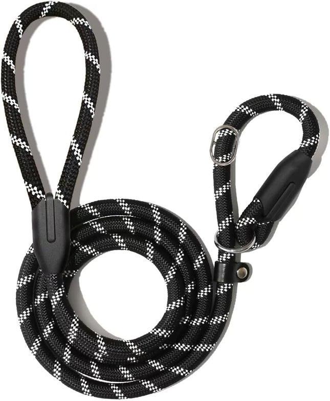 Dog Training Slip Leash No Pull Durable Reflective Lead Puppy Heavy Duty Loop Rope Comfortable Handle 6 ft
