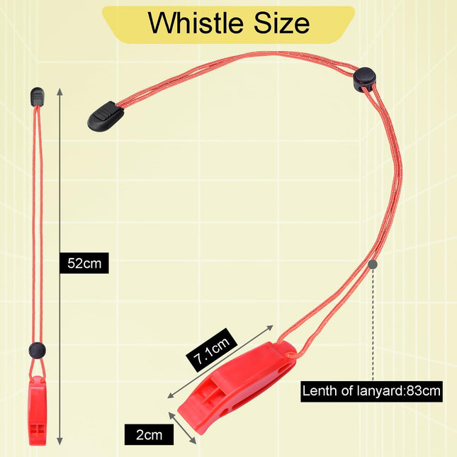 CooBigo 4Pcs Emergency Whistles Loud Shrill Safety Whistle with Reflective Lanyard for Climbing Hiking – product detail