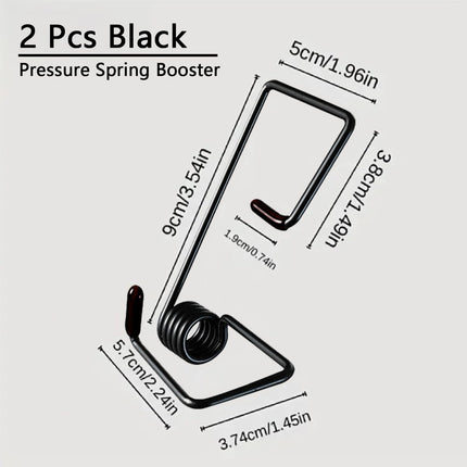 2Pcs Windshield Wiper Arm Pressure Spring Booster, Wiper Arm Pressure Spring Set, Enhance Wiper Performance, Easy Install, Improved Visibility in Rain/Snow - Suitable for All Vehicles