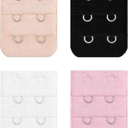 Bra Extender 2 Hook Bra Back Clips Bra Strap Extender Bra Clasp (4pcs)