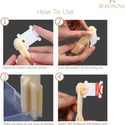 Floss Bobbin Winder Embroidery Thread Floss Winder for Cross Stitch Thread Embroidery Crafting Sewing DIY