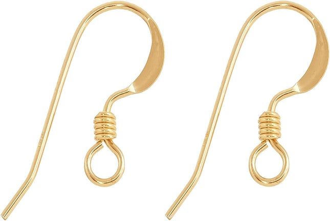 Earring Hooks 4pcs 14k Gold Filled Earring Kits with Rubber Backs Ear Wire Hook for V1258-DP02-D-255