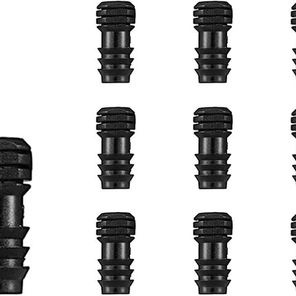 Drip Irrigation Parts 10 Pcs 1/2 Inch Barbed End Plugs Goof Plugs Fittings Drip Line Connectors for 1/2 Inch Irrigation Tubing Garden Watering System (10pcs)