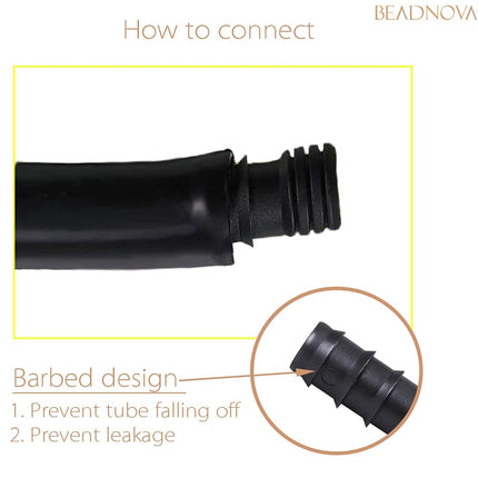 Drip Irrigation Parts 10 Pcs 1/2 Inch Barbed End Plugs Goof Plugs Fittings Drip Line Connectors for 1/2 Inch Irrigation Tubing Garden Watering System (10pcs)